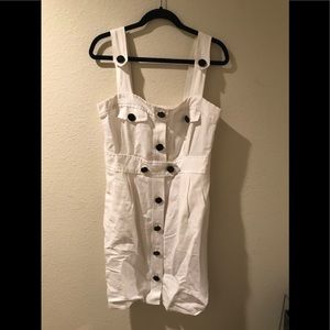 Zara White Cotton Dress